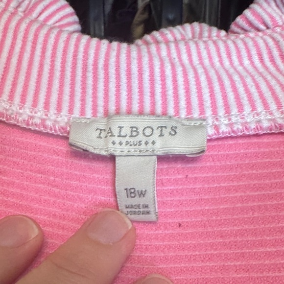 Talbots Pink Ruffle Neck Mini Dress - Picture 2 of 2
